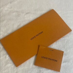 Louis Vuitton Receipt Envelope with a Small Card